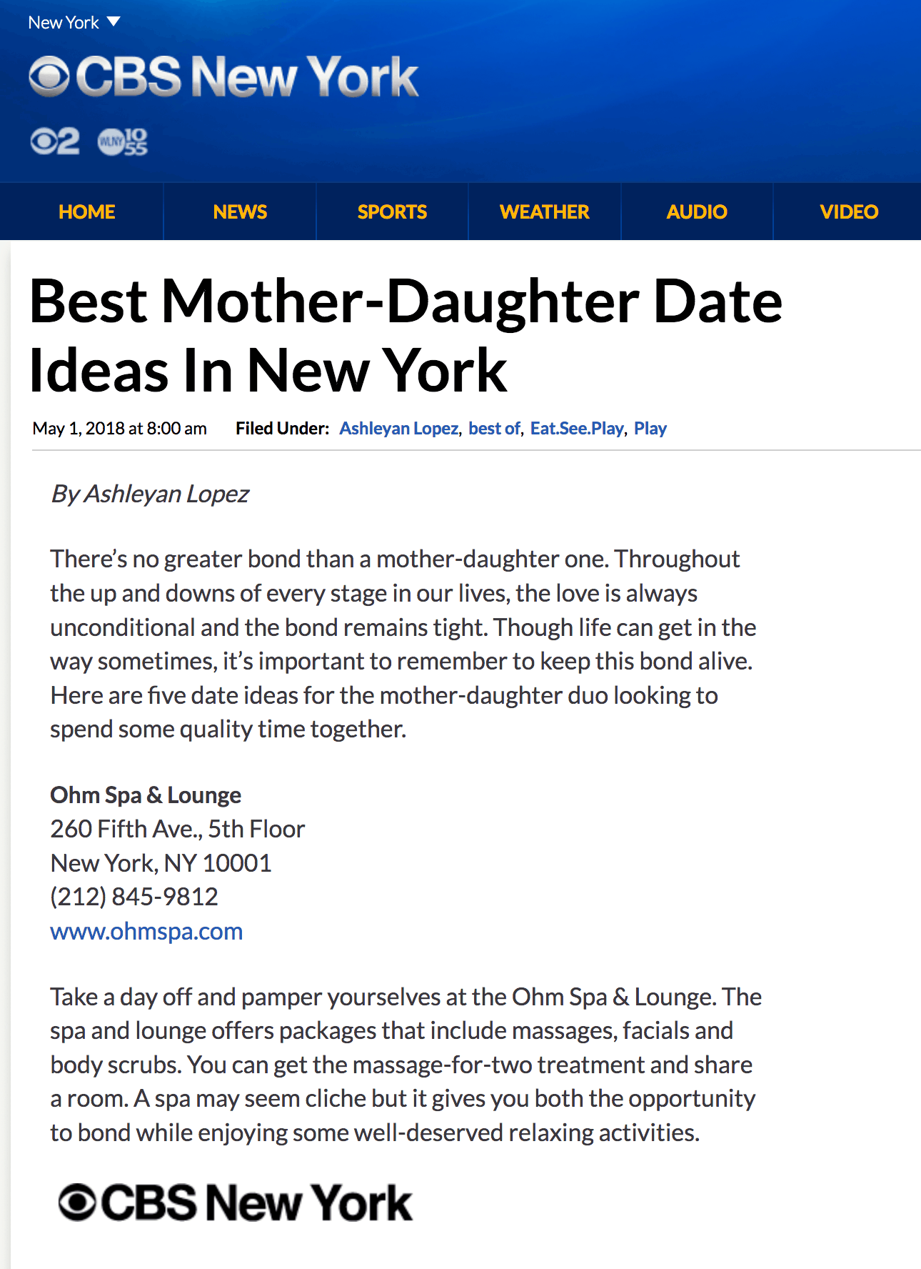 Best Mother’s Day Ideas In New York